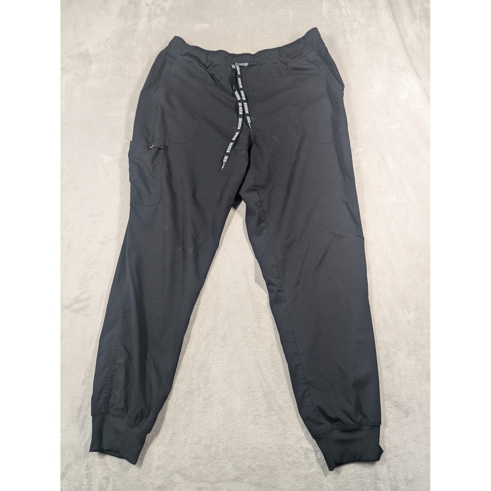 Med Couture Jogger Scrub Pants Womens XL Tall Black Stretch Workwear Medical